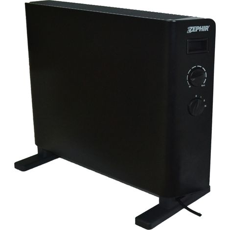 TERMOVENTILATORE ELETTRICO STUFETTA NERO DA PAVIMENTO (1/4)