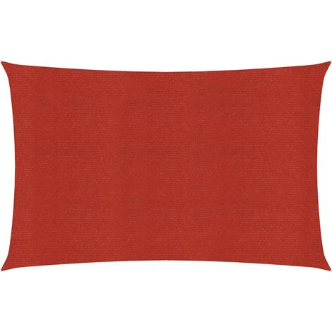 Voile d'ombrage Voile de parasol - 160 g/m² Rouge 5x7 m PEHD BV683149 - BonneVie (1/5)