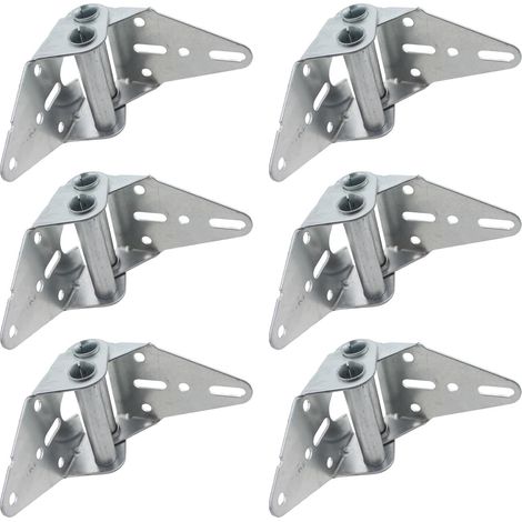 Lot de 6 charnières de porte de garage en inox (1/5)