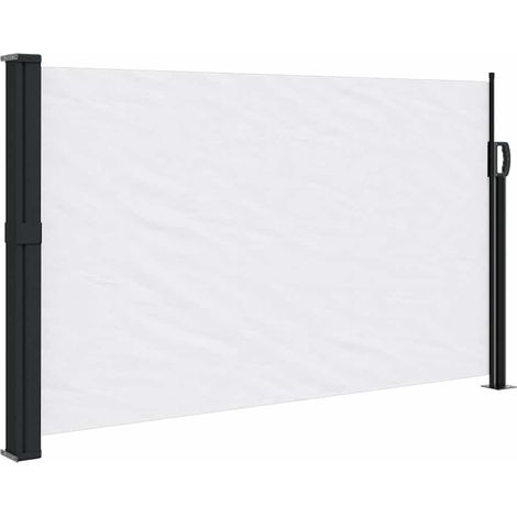 vidaXL Tenda da Sole Laterale Retrattile Bianco 120x500 cm