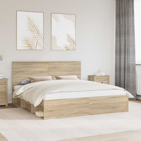 Bettrahmen Sonoma 180 x 200 cm Massives Kiefernholz