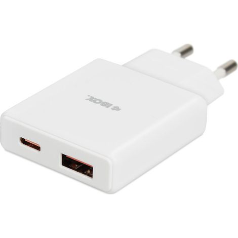 Chargeur mural iBOX C-43 Slim GaN PD30W. Blanc (1/5)