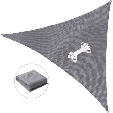 parasol de jardin exterieur,Voile d'ombrage Triangulaire 3.6 X 3.6m Voiles d'ombrage pour Patio Toile Imperméable Une Protection des Rayons UV à 98%, pour en, Jardin & terrasse, Pelouse-Fei Yu (1/5)
