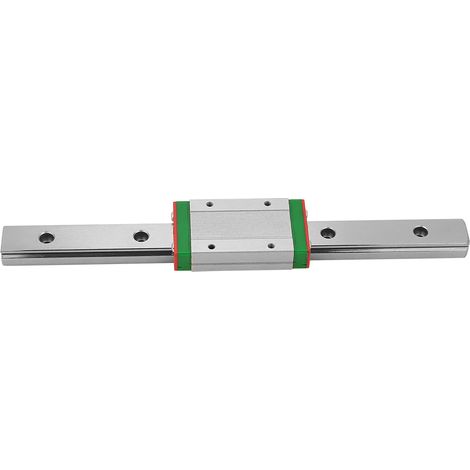 Glissière linéaire LML15H 200mm avec bloc coulissant rallongé, rail de guidage de précision, kit de coulisse à extension, pièce de rechange pour CNC (1/5)
