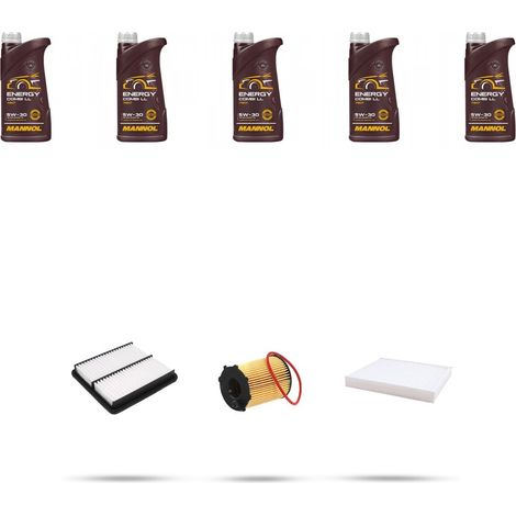 Kit tagliando 3 FILTRI e 5L OLIO compatibile con Kia Sorento II (XM) 2.4 LPG 126kw dal 2010 (1/5)