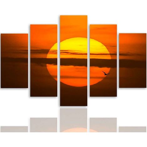 Tableau soleil couchant - 150 x 100 cm (1/5)
