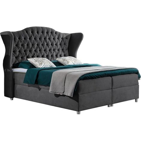 Cama continental Poeta, Kronos 22, Continental, 120x200, Tapiz, Somieres, 158x210x149cm (1/5)