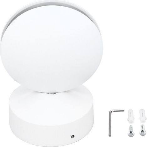 10W LED wall lamp, round 360° bright window sill lamp for hallway, corridor, living room, AC85-265V, white light (1/5)
