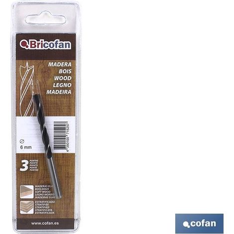 Bl 1 Uds Broca 3 Puntas Bricofan 10 mm
