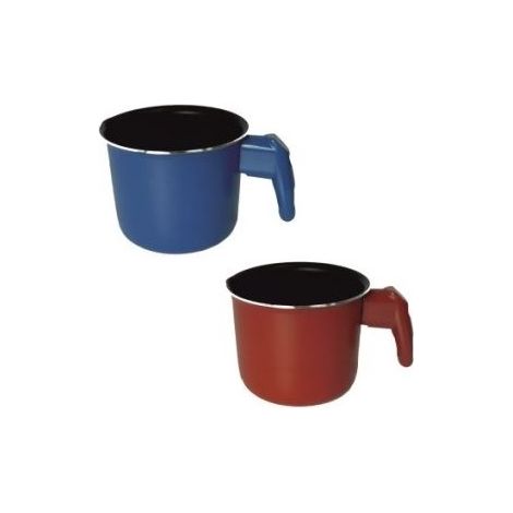 Pentolino latte bollilatte con manico 10 cm accademia mugnano (1/2)