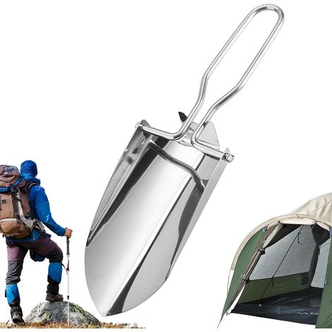 Truelle de Jardin Outil de Jardin en Acier Inoxydable Pliable et Gain de Truelle À Main De Jardin pour la Préparation du Sol, la Plantation, le Repiquage, le Creusage et le (1/5)
