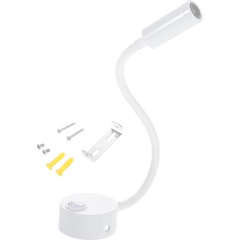 Lampe de Lecture LED Flexible pour Lit Col Cygne, Lumière Blanche (1/5)