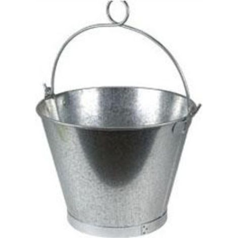 WURKO cubo chapa galvanizado asa anilla 20 cm 2 l , Cubo de chapa galvanizado Tamaño: 160 x 200 mmCapacidad: 2 LitrosColor: Gris. - GalvanizadoAsa anillaDiseño (1/3)
