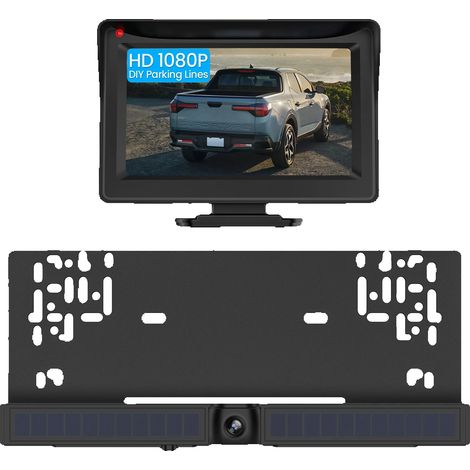 Telecamera posteriore, video HD 1080P, connessione wireless, nera (1/2)