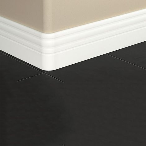 Plinthe adhésive pour la maison, plinthe souple en PVC, bande de protection murale étanche et incurvée (1/5)