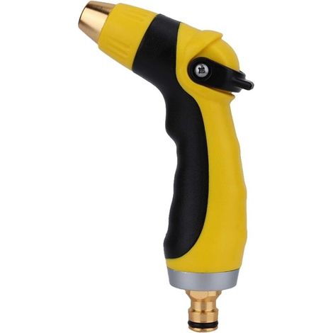Hochdruckdüse für Gartenschlauchpistole, robust – für Auto- und Gartenwäsche, einstellbarer konzentrierter oder diffuser Sprühstrahl, Schnellanschluss, rutschfester Griff (1/4)