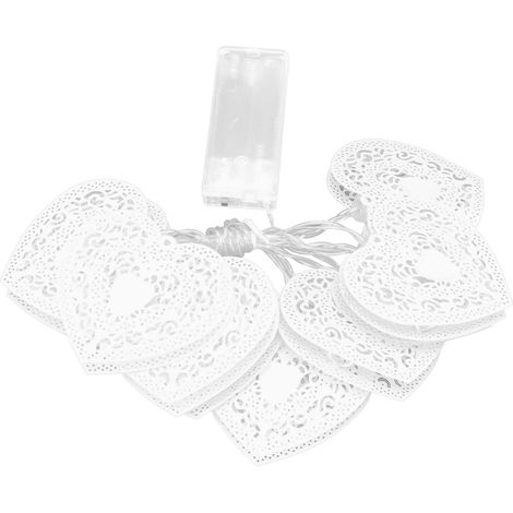 Durchbrochene LED-Lichterketten, herzförmige Lichterketten, Heiratsantrag, Hochzeit, dekorative Lichterketten fürs Schlafzimmer. (1/5)