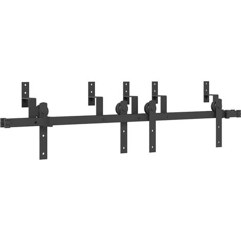 Maison Exclusive - Kit de herrajes para puertas correderas acero