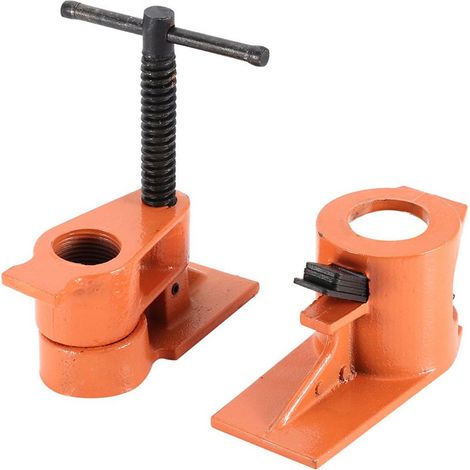 pincesSerre-joints à tuyaux robustes 1 pouce pour bois, métal et plastique (kit de fixation de vis) – Ensemble de serre-joints à tuyaux pour atelier de menuiserie (1 serre-joint) (1/5)