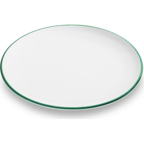 Gmundner Keramik Grüner Rand, Speiseteller Cup (Ø 25cm)