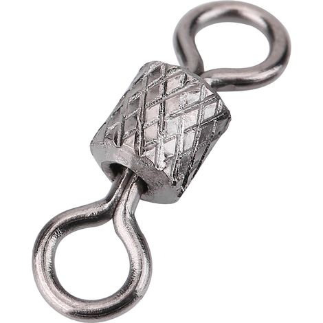 100 pièces mousquetons à émerillon laiton robuste pour pêche en mer (taille 8) (1/5)