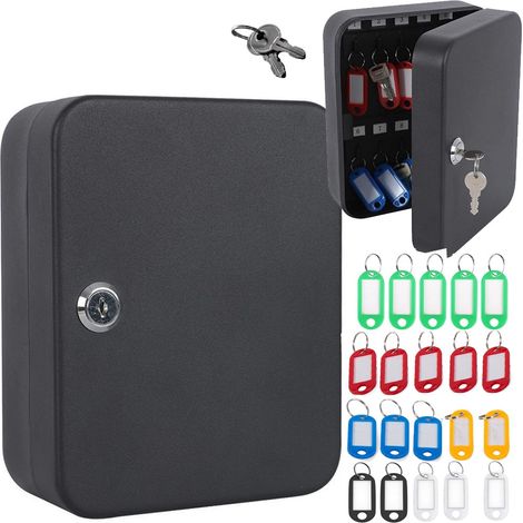 Filiyano-Armoire à clés en métal - Coffre-fort verrouillable pour 48 clés (1/5)