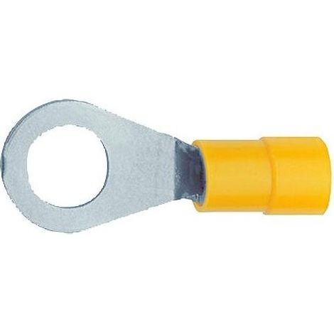 Capocorda a Occhiello 4 / 6 mm Preisolato Giallo Foro 8