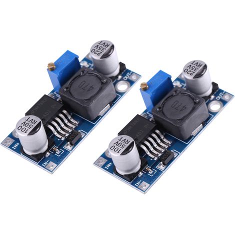 Module d'alimentation abaisseur Wish-DC-DC, module abaisseur réglable 3A LM2596, deux unités par ensemble. (1/5)
