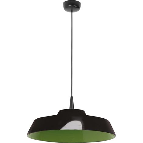Circus Black Suspension Led, Design Artisanal En Céramique Verte, Diamètre 35 Cm, Hauteur Réglable Jusqu'À 300 Cm, 8W, 3000K (1/2)