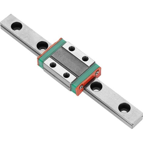 Rail De Guidage Linéaire - Bloc De Glissement Mgn12c - Acier À Billes - Pour Équipements De Mesure Précise - Lot De 1 (1/4)
