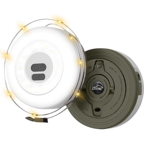 Lichterkette für Camping, 32,8 m, wiederaufladbar, wasserdicht, LED-Hängeleuchte, geeignet für Camping, Zelte, Gartenpartys und festliche Dekorationen. (1/5)