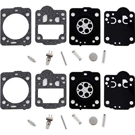 VURAHOME - 2X Carburateur Membrane avec Tuyau pour Husqvarna 235 236 240 435 Tronçonneuses Remplace Zama RB-149 C1T-EL41A C1T-W33 C1T-W33A C1T-W33B C1T-W33C (1/5)