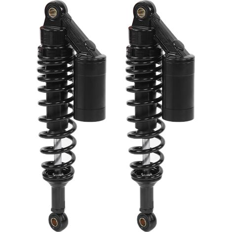 Paire d'amortisseurs moto 340mm, ressorts de suspension arrière universels pour ATV SUV, noir, kit de remplacement (1/5)