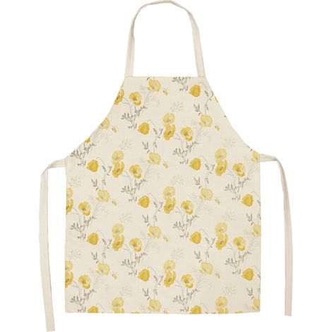 Tablier De Cuisine - Motif Fleurs Et Plantes - Imperméable Et Résistant - Pour Cuisson Et Pâtisserie - 1 Pièce (1/2)