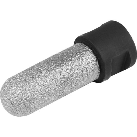 Fraise diamantée cylindrique ajourée, brasée sous vide, en acier inoxydable 10-70 mm (1/4)