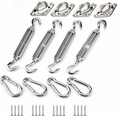 Kit of Fastening for Shade shade, stainless steel Sun Shade shade Kit of Fastening for Triangle and Square, Rectangle, of the Sun Shade shade Accessories of Fastening M5 (1/5)
