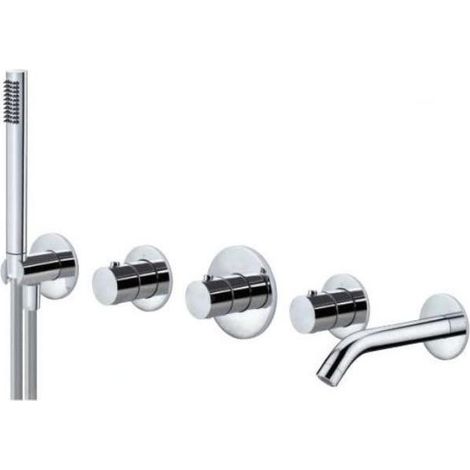 Paffoni Modular Box - Mitigeur thermostatique encastré, pour 2 sorties, chrome MDE001CR (1/3)