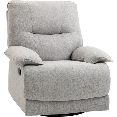 Sillón relax reclinable con reposapiés y muelles OKMYHOME (1/4)