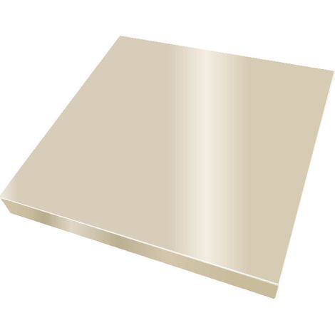 Chapeau de pile de poteau en alu - plat et carré - RAL 1015 - Dimensions 300X300 mm - ALUHOME (1/3)