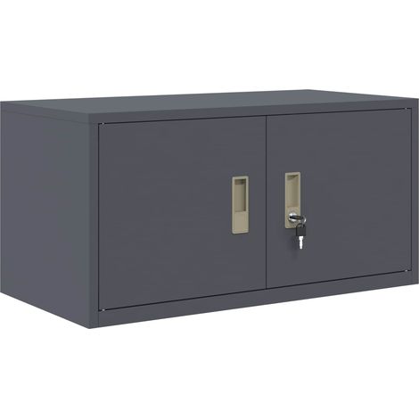 Armadio Antracite 80 x 40 x 40 cm Acciaio vidaXL