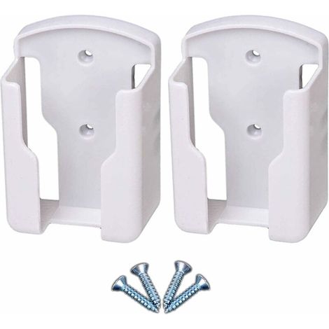 Support de télécommande mural pour systèmes de télévision et de climatisation Boîte de rangement murale pour télécommande univers pour télécommande, blanc, paquet de 2 (1/5)