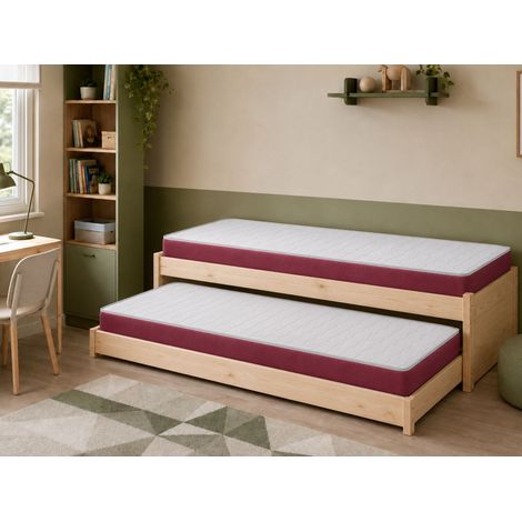 PACK X2 Kindermatratze 70X160 VELVET, Hohe 14 CM , Ergonomisch und anpassungsfahig (1/5)