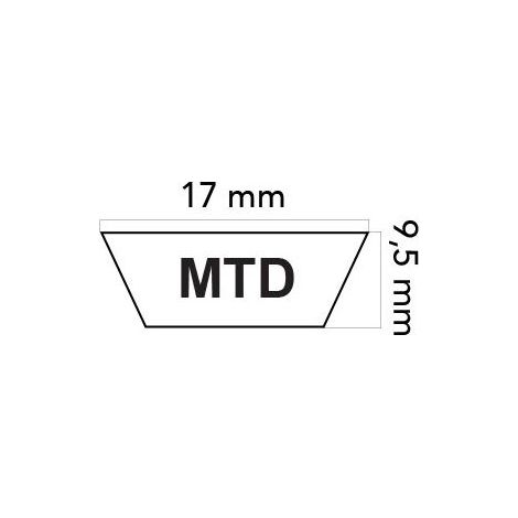 Cinghia trattorino rasaerba MTD serie 400-450 SPIDER-91 S 7540281 613281