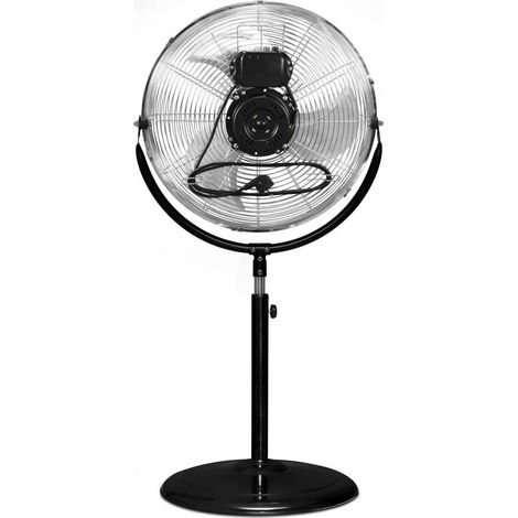 TROTEC Ventilatore a piantana TVM 18 S – grande, 100w, angolo di inclinazione 110°, 3 livelli, Ø 45 cm, metallo (1/6)