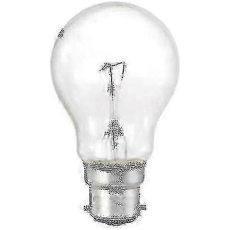 Lot de 10 ampoules classiques transparentes 60 W BC B22, culot à baïonnette, Sunda P