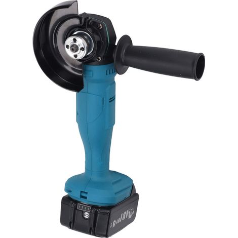 Smerigliatrice angolare da 18 V – batteria al litio – 10.000 giri/min – senza fili – antiscivolo – per lavorazione di legno e metallo