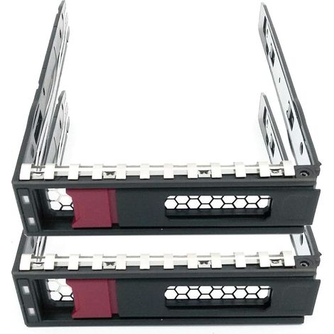 Lot de 2 plateaux de disque dur LFF SAS SATA 774026-001 pour HP ProLiant ML350 ML110 DL325 G10 Gen10 3,5"