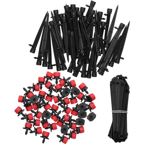 Kit d'irrigation goutte à goutte de 150 pièces avec accessoires pour arroseurs de jardin. (1/5)