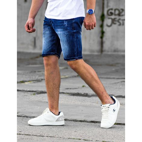 Pantalón corto vaquero azul para hombre Recea 29