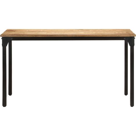 Maison Exclusive - Esstisch 140x70x76 cm Raues Mangoholz (1/5)